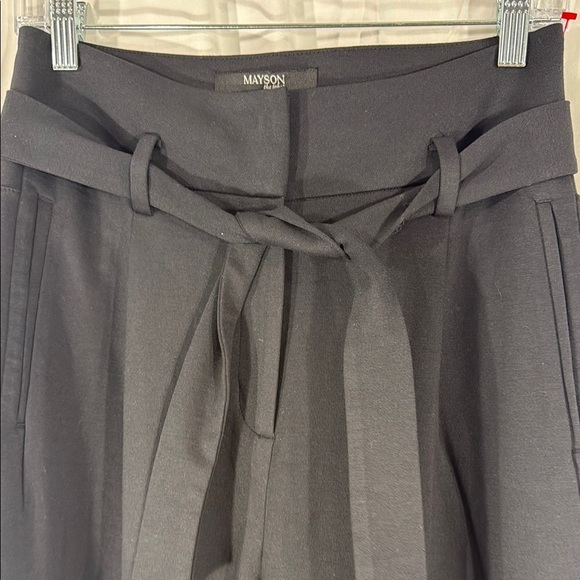 Mayson The Label High Waisted Wide Leg Trousers Black Size S NWT - Picture 10 of 11